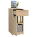 vidaXL Skrivebordskap sonoma eik 33,5x50x75 cm konstruert tre