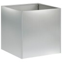 vidaXL Hageblomsterpotte Sølv 45 x 45 x 45 cm Galvanisert stål