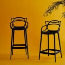 Kartell Masters Barstol 75 cm Sort
