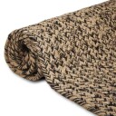  Teppe Naturlig og svart 200 x 200 cm Jute