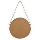 vidaXL Veggspeil med stropp 40 cm hvit