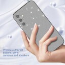 Samsung Galaxy A15 Stylish Glitter Series TPU-deksel Gjennomsiktig Svart