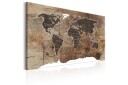 Tavle World Map: Wooden Mosaic 120X80 Artgeist sp. z o. o.