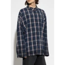 Balenciaga, Herre, Skjorter, Blå, 2XL,