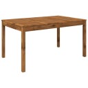 vidaXL Hage middagsbord Naturlig 147 x 88,5 x 75 cm Solid akasietre