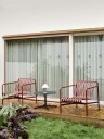 Hay - Palissade Lounge Chair LoW Iron Red - Utendørs Spisebordstoler - Ronan & Erwan Bouroullec - Rød - Metall