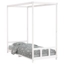 vidaXL Barnesengeramme hvit 90x200 cm heltre furu 8720845445447