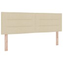  LED Hodegavl Linjer Design Kremhvit 72 cm Stoff