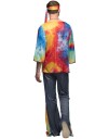 Hippie Marley Tie Dye Hippiekostyme til Herre Large/X Large