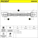 RIDEX 83B0338 Bremseslange