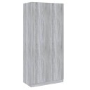 vidaXL Garderobe grå sonoma 90x52x200 cm konstruert tre