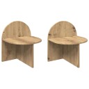  Nattbord 2 pcs Artisan eik 40 x 35,5 x 45,5 cm Konstruert tre