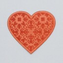 Strykemerke Oransje Hjerte
