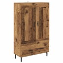  Høyskap med skuff Gamle tre 69,5 x 31 x 115 cm Konstruert tre