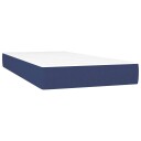 vidaXL Pocket Spring Sengemadrass Medium Blå 90x200x20 cm Stoff