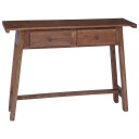 vidaXL Skrivebord med skuff Brun 110 x 30 x 79 cm Massiv Mahogni Tre