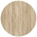  Bordplate Sonoma eik Ø 80 x 1,5 cm Konstruert tre