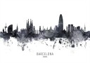 Barcelona Spain Skyline Plakat Plakat / 40x50cm
