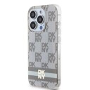 DKNY MagSafe-etui til iPhone 13 Pro / 13 - Beige med rutete mønster