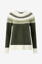 Vero Moda Genser vmSimone LS Nordic Pullover Grønn
