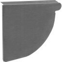 20 stk VMZINC endebunn, arkitekt, venstre, QUARTZ-ZINC - 333 mm gray 14.5 x 12.5 x 1.5 cm