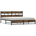  Sengeramme i metall uten madrass røkt eik 180x200 cm 8721158367693