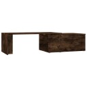 vidaXL Salongbord røkt eik 150x50x35 cm konstruert tre