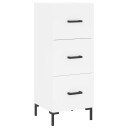 vidaXL Skjenk hvit 34,5x34x90 cm konstruert tre