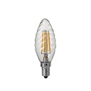 Nielsen Light kerte LED lyskilde, snodd, 4W E14, med filament, klar