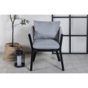 Venture Home Virya hagestol inkl. pute svart . 1685554-01-41 1648595-02-0