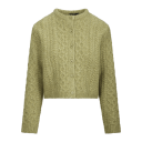 Aisha Cardigan Verde S Cable knit cardigan