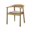 Cane line Majestic stol m/armlen sittepute Light brown Rise