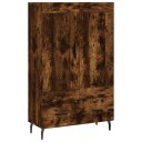 vidaXL Highboard røkt eik 69,5x31x115 cm konstruert tre