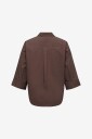 Only Carmakoma   Skjorte Carsaja Keri 3/4 Shirt Wvn   Brun