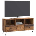  TV skap med skuff Gammelt tre 102 x 34,5 x 50 cm Konstruert tre