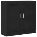 Bokskap i svart eik 82,5x30,5x80 cm laget av konstruert tre