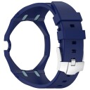 Silikonarmbånd til Swatch × Audemars Piguet – Marineblå / Lysblå / Armbånd / Armbånd til smartklokker