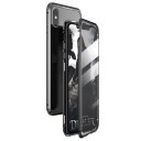 Wozinsky Full Magnetic Case Magnetic Case 360 Cover Front and Back with Built in Glass Samsung Galaxy A72 4G Black and Clear