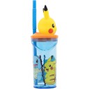Pokémon Pokemon 3d-Kopp Med Sugerør 360ml