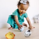Melissa & Doug Babyball Safarivenner 4 stk Baller for Spedbarn