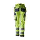 Snickers Workwear ProtecWork 6768 Varselbukse varsel, gul/marinblå, dame, klasse 2, flammehemmende 46, Klær
