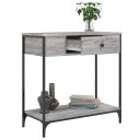  Konsollbord grå sonoma 75x34,5x75 cm konstruert tre 8720845421199