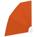 vidaXL Sammenleggbar sidemarkise for balkong terrakotta 210x210 cm