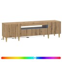 vidaXL LED TV skap Artisan eik Konstruert tre