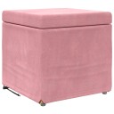 vidaXL Håndverk Rosa 41 x 41 x 40 cm Fløyel og konstruert tre