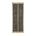 Ferm Living Athens håndvevd jute teppe 80x200 cm  Natural/Ink Blu