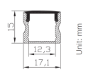 Hercules 12 Aluprofil 1m I/U