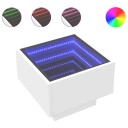  Salongbord med Infinity LED hvit 40x40x30 cm 3284063