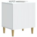  Nattbordskap 2 pcs Hvit 43 x 34,5 x 50 cm Konstruert tre