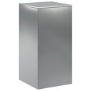 vidaXL Planteholder Sølv 40 x 40 x 80 cm Stål